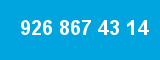 926 867 43 14 926 867 43 14